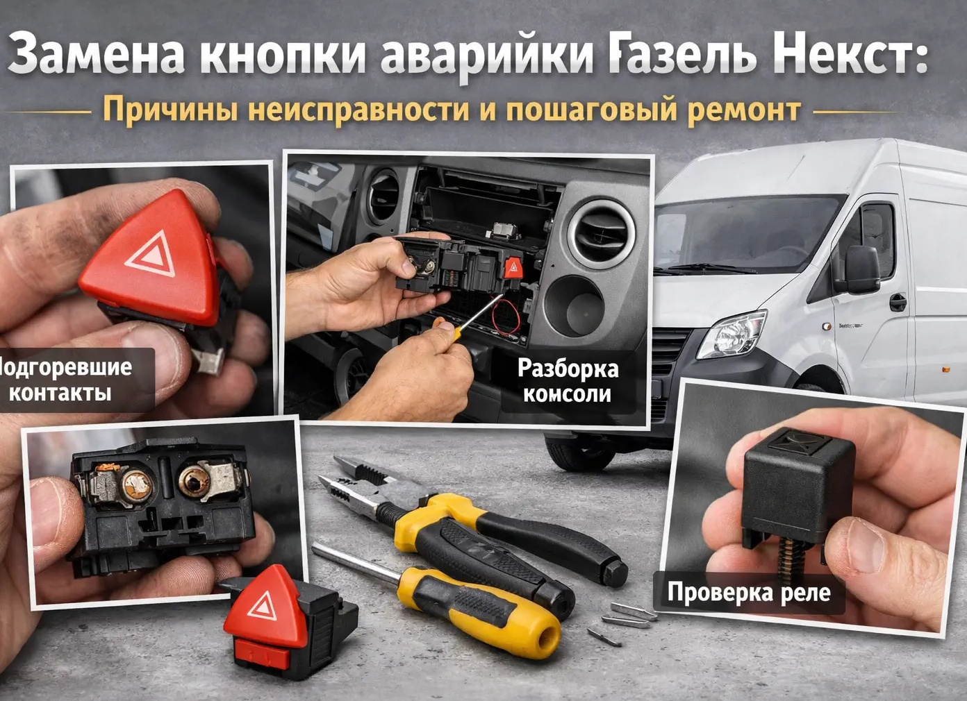 Руководство по ремонту кнопки аварийной сигнализации Renault Logan своими руками